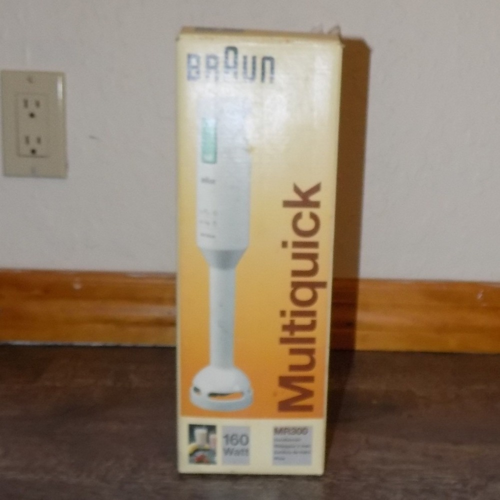 Braun Multiquick Hand Blender MR300 White Good 160W Immersion Mixer